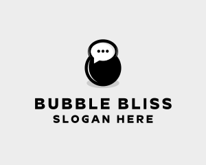Speech Bubble Chat logo design
