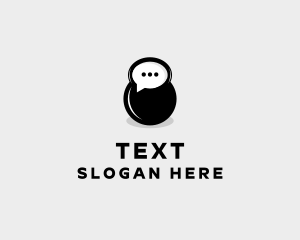 Speech Bubble Chat logo design