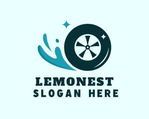 Water Car Wash Wheel Logo