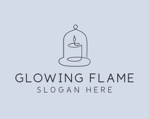 Candlestick - Candle Lighting Spa logo design