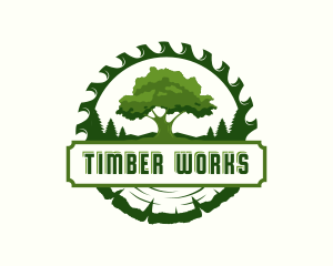 Sawmill - Sawmill Lumberjack Woodwork logo design