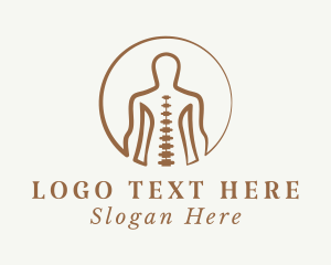 Chiropractic - Human Body Spine logo design