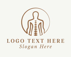 Human Body Spine  Logo