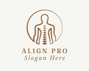 Posture - Human Body Spine logo design