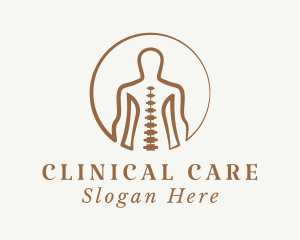 Human Body Spine  logo design