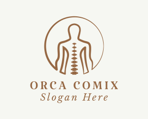 Therapy - Human Body Spine logo design