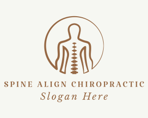 Human Body Spine  logo design