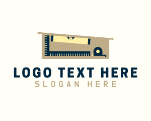 Level - Home Builder Construction Tools logo design