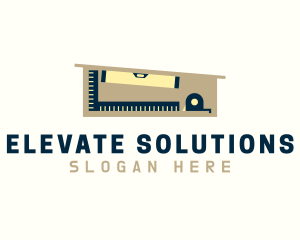 Level - Home Builder Construction Tools logo design