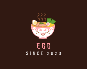 Food Stand - Ramen Noodles Bowl logo design