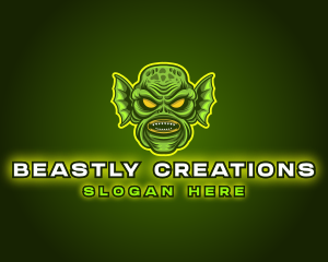 Monster Swamp Creature logo design