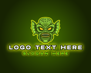 Gaming - Monster Swamp Creature logo design