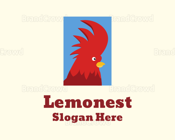Red Rooster Comb Logo
