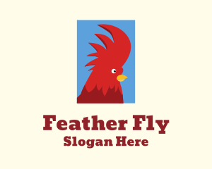 Red Rooster Comb logo design