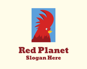 Red Rooster Comb logo design