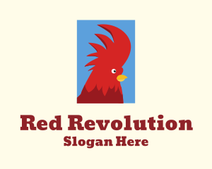 Red Rooster Comb logo design