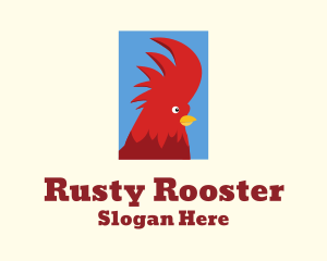 Red Rooster Comb logo design