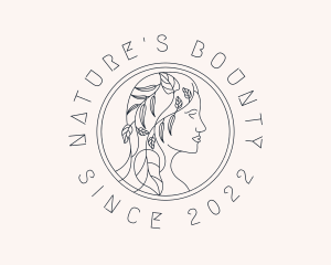 Feminine Nature Salon logo design