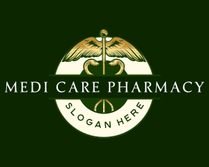 Pharmacist - Health Doctor Caduceus logo design