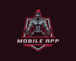 Man - Gladiator Gym Fitness logo design