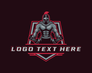 Bodybuilder - Gladiator Gym Fitness logo design