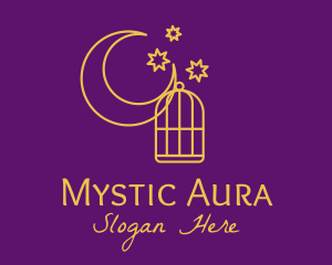 Mystic Moon Cage logo design