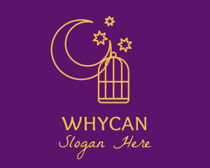 Cosmic - Mystic Moon Cage logo design