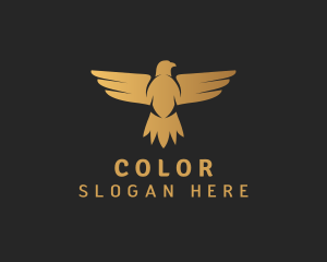 Animal - Gradient Golden Eagle logo design