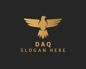 Enterprise - Gradient Golden Eagle logo design
