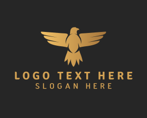 Gradient Golden Eagle Logo