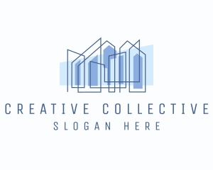 Creative Realty Building Architecture logo design