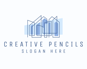 Creative Realty Building Architecture logo design