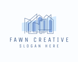 Creative Realty Building Architecture logo design