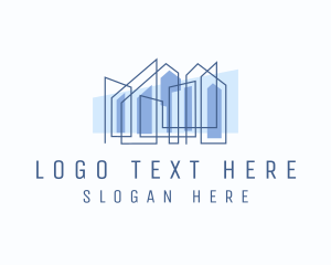 Office Space - Realty Building Architecture logo design