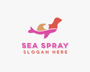 Sea Lion Animal logo design