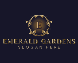 Elegant Leaf Vine logo design