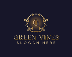 Vines - Elegant Leaf Vine logo design