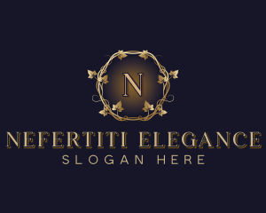 Elegant Leaf Vine logo design