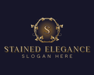 Elegant Leaf Vine logo design