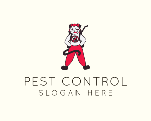 Cat Pest Control logo design