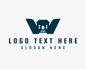 Storage - Real Estate Letter W logo design