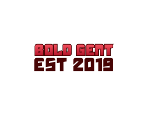 Red Bold Wordmark logo design