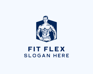 Bodybuilding Fitness Workout logo design