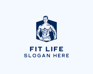 Bodybuilding Fitness Workout logo design