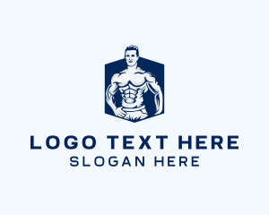 Strong - Bodybuilding Fitness Workout logo design