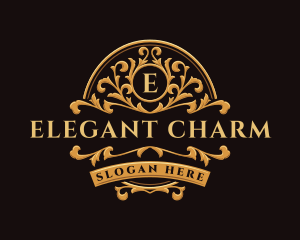 Elegant Floral Ornament logo design