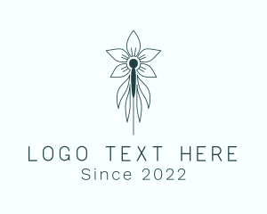 Yoga - Nature Floral Acupuncture logo design