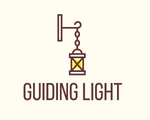 Hanging Lamp Lighting logo design