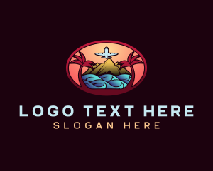 Outdoor - Airplane Island Travel logo design