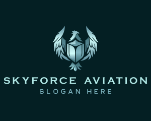 Airforce Hawk Shield logo design